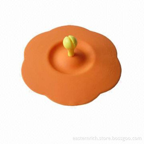Silicone cup lid with spoon holder on the top